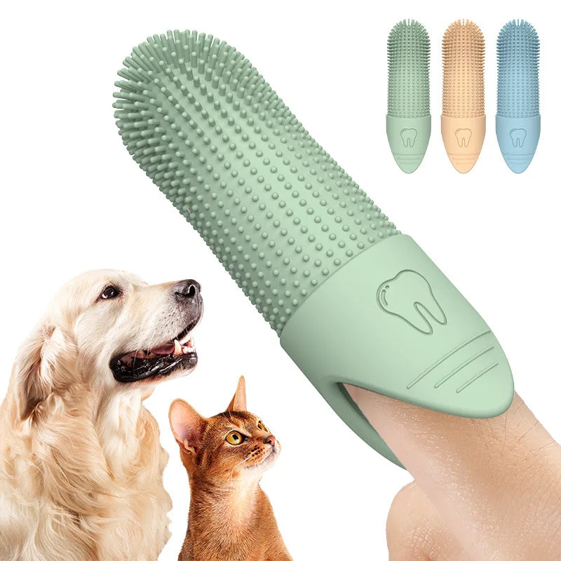360°, Finger Toothbrush, Dogs, Cats, Dental Care, Silicone