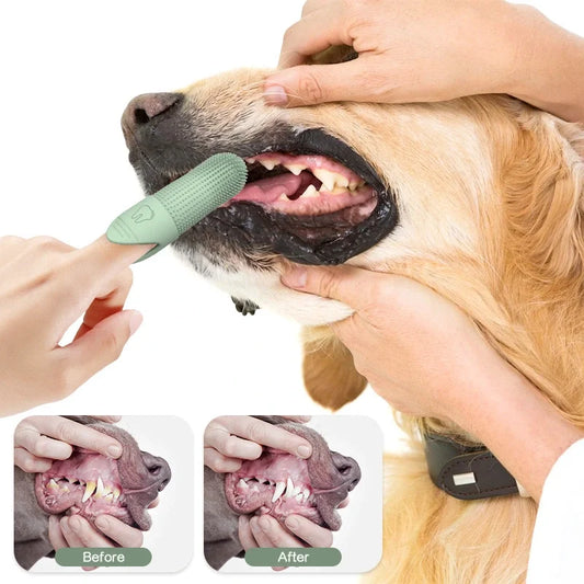 360°, Finger Toothbrush, Dogs, Cats, Dental Care, Silicone